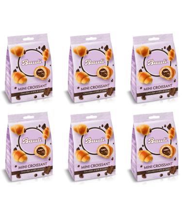 Bauli Bauli Set of 6 mini crescent with chocolate cr me with chocolate cream 75g
