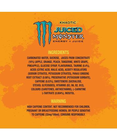  Monster Monster Energy Khaotic 12 x 500 ml - Buy Online on GoSupps.com