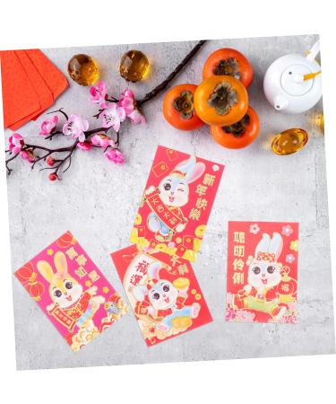 ABOOFAN 270 Pcs Zodiac Rabbit Envelope Chinese Red Envelopes Ceremony Red Packet Chinese New Year Red Envelopes Chinese Style Red Envelope New Year Hong Bao Bunny Purse Paper Money Festive Assorted Colorx5pcs 11.5x8cmx5pcs - Buy Online on GoSupps.com