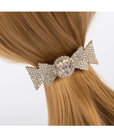 Hair Clip Gold Diamond Horsetail Clip Barrettes Spring Hair Clip Hair Accessories Bangs Clip Side Clip Top Clip - Buy Online on GoSupps.com