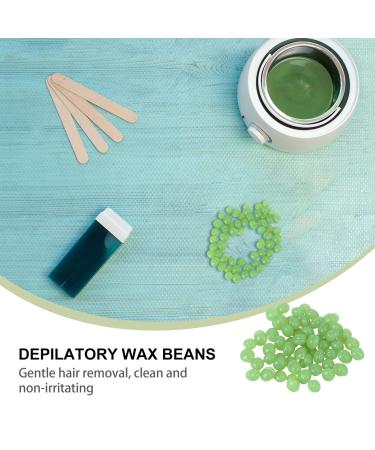 Fomiyes 50g Hard Wax Beans for Painless Hair Removal | Sensitive Skin Bikini Waxing & Full Body | Green Wax Beans - Buy Online on GoSupps.com