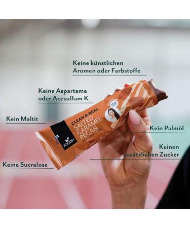  FOODIN Foodin Clean&Real Salted Caramel and Pecan Protein Bar 55g - Buy Online on GoSupps.com