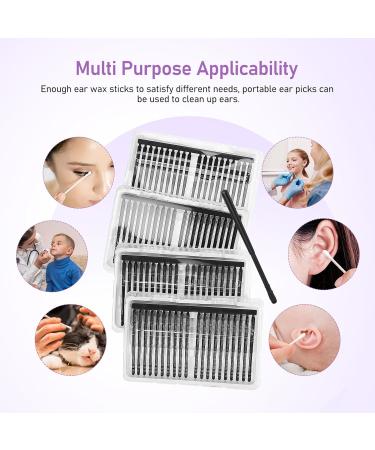 OKUMEYR 200pcs Disposable Ear Wax Removal Sticks with Water-Based Heads Sticky Spiral Ear Cleaner for Safe and Gentle Wax Absorption Suitable for Adults - Buy Online on GoSupps.com