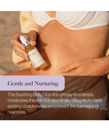 Esker Natural Soothing Belly Oil - Plant-Based Cruelty-Free Clean Beauty (2 oz) for Pregnancy Relief - Buy Online on GoSupps.com