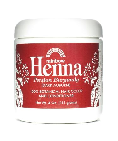 Rainbow Research Henna Hair Color and Conditioner Burgundy (Dark Auburn) 4 oz (113 g)