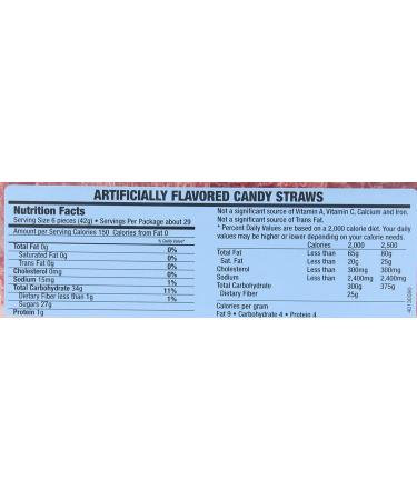 Sour Power Straws Strawberry - 200 Count Tub, 49.4-Ounce (Pack of 1) - Buy Online on GoSupps.com