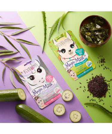 Eveline Cosmetics Magic Mask Cleansing Cloth Mask 3D - Cute Unicorn | International Shipping Available - Buy Online on GoSupps.com