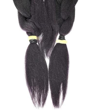 T1/Purple 60 INCH XPRESSION LAGOS BRAID PRE-PULLED/PRE-STRETCHED Hair Extension 60 2 In A Pack (Colour T1/Purple Black/Purple Mix) Heat Resistant Tangle Free Black Purple 1 - Buy Online on GoSupps.com