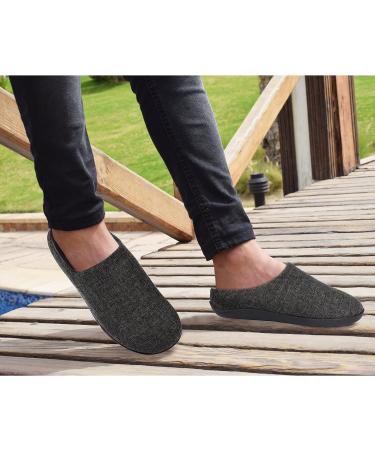 ADAX Men's Orthotic Plantar Fasciitis Slippers - High Arch Support, Pain Relief House Shoes for Heel & Flat Feet - Dark Grey (11-11.5) - Buy Online on GoSupps.com