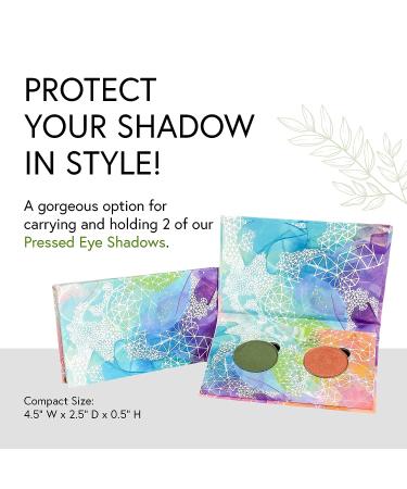 Honeybee Gardens Stylish Refillable Compact for Eye Shadow with Magnetic Closure Original Artwork, 4.5 x 2.5 x 0.5 - Buy Online on GoSupps.com