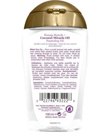OGX Extra Strength Damage Remedy + Coconut Miracle Oil Penetrating Oil 100ml - Buy Online on GoSupps.com
