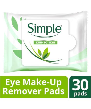 Simple Kind to Skin Eye Make-Up Remover Pads - Gentle & Effective 30pcs - Buy Online on GoSupps.com