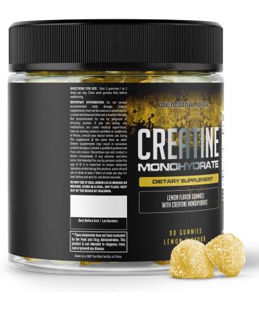 Buy Lemon Flavored Creatine Monohydrate Gummies - 90 Count for International Shipping - Buy Online on GoSupps.com