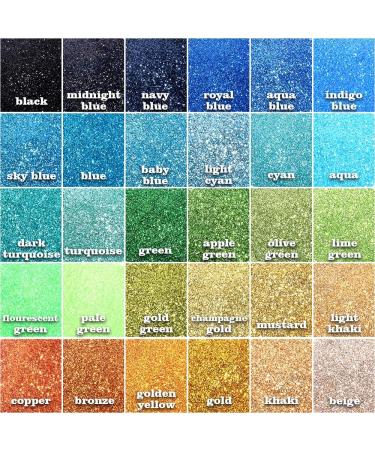 YGDZ 300g Fine Glitter Pack - 60 Colors for Arts, Crafts, Makeup & More - Extra Fine Resin Glitter for Tumblers, Festival Decoration - 5g Each Bag - Buy Online on GoSupps.com
