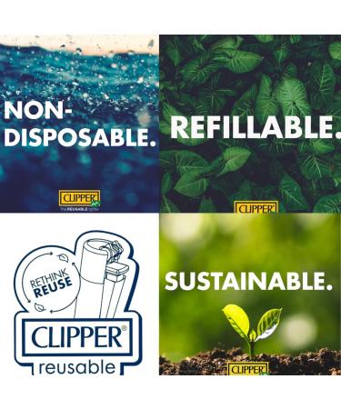 Clipper Reusable Lighter Classic Metal Refillable Lighters Rose Gold Collection Display of 12 Units (Gift Box Included) Multi-Purpose Lighter Premium Quality Unique Packing Tool Everyday Use - Buy Online on GoSupps.com