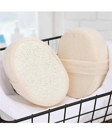 Miscati Natural Loofah Exfoliating Body Scrub Set - Eco-Friendly Bath Sponge for Deep Cleansing | Men and Women - Buy Online on GoSupps.com