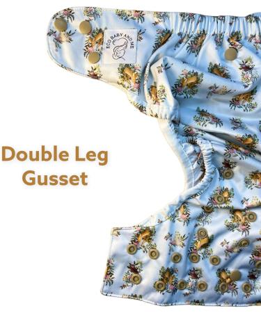 Eco Baby BTP Waterproof Cloth Nappy Cover - Reusable Wrap for Day/Night - Forest Friends - Buy Online on GoSupps.com