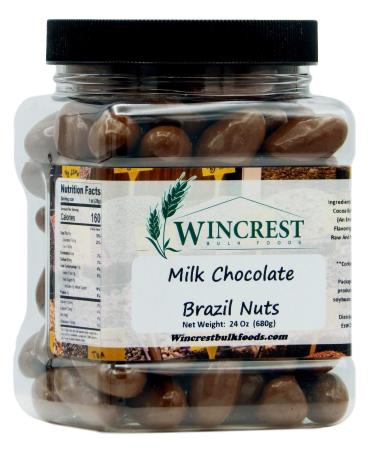 Milk Chocolate Brazil Nuts - 1.5 Lb Tub