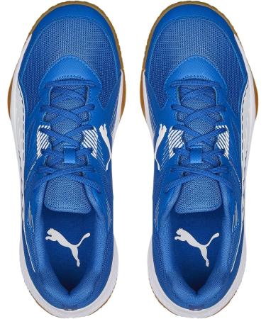 PUMA Unisex Solarflash II Indoor Court Shoe - 44.5 EU - Puma Royal & White Gum - International Shipping Available - Buy Online on GoSupps.com