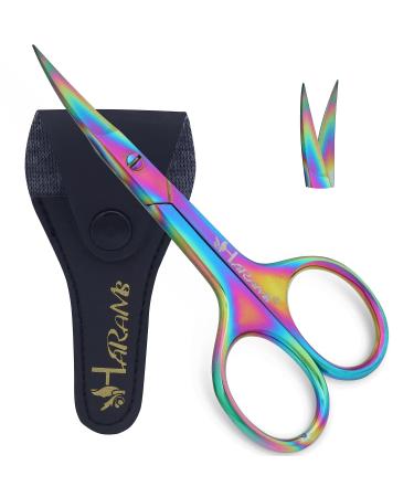 HARAMS Nail Scissors Strong Curved Blades Multipurpose Beauty Cuticle Toenail Manicure Pedicure Eyebrows Eyelash Nose Beard Mustache Hair Trimming | Grooming Shears Unisex - Buy Online on GoSupps.com