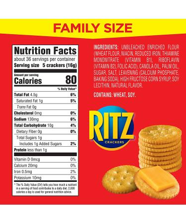 RITZ Original Crackers Family Size - 3 Boxes | Delicious Snack for the Whole Family - Buy Online on GoSupps.com