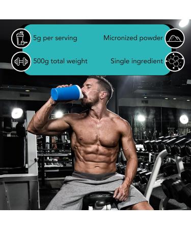 Luckycare Creatine Monohydrate Powder 500g | Pure Creatine for Muscle, Energy, Recovery & Strength | Vegan, Gluten Free, Easy to Digest | 100 Servings for Men & Women - Buy Online on GoSupps.com