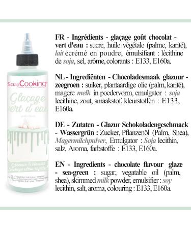 Scrapcooking Gla age Vert d Eau Pr t   l Emploi 130g - Chocolat S chage Rapide - Id al pour P tisseries G teaux Biscuits & Dripcake - Buy Online on GoSupps.com