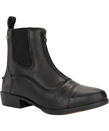 Suedwind Advanced II FZ Soft Riding Ankle Boots - Black Leather Jodhpur Boots for Riding Walking & Leisure | Comfortable Fit with Front Zipper | EU Size 39 - Buy Online on GoSupps.com