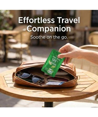 by.H Travel Size Aloe Vera Gel (30 Mini Packets) - TSA-Friendly Organic Soothing Gel for Face & Body - 98% Pure Aloe Gel Packets Sunburn Relief Non-Greasy Portable Travel Packet Made in Korea Pouch Type-1Pack - Buy Online on GoSupps.com