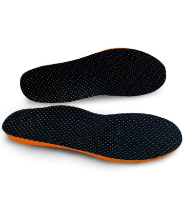 HUHV HEALIUM Pod Tech Recovery Shoe Insoles - Black/Orange Boost for Men (Size 8) & Women (Size 10) - International Shipping Available - Buy Online on GoSupps.com