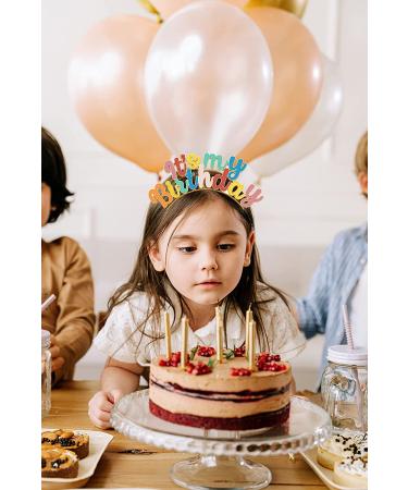 Colorful Birthday Crown Headpiece for Girls and Women | Happy Birthday Hair Band and Tiara - Buy Online on GoSupps.com