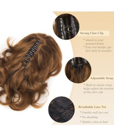 Shop Gairyan 30cm Light Auburn Claw Clip Ponytail Extensions - Long Curly Synthetic Hair for Women - Buy Online on GoSupps.com