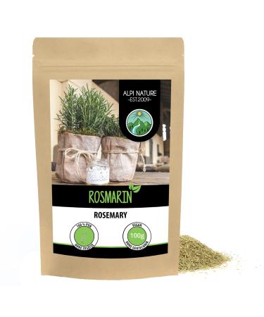 Dried rosemary (100g) 100% pure and natural for spice mixtures and rosemary tea 100 g (1 pack)