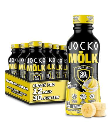 Jocko Fuel M lk RTD Protein Shakes Bundle - Chocolate & Banana Cream (24 Pack Total) - Buy Online on GoSupps.com