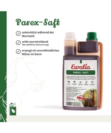 Ewalia Parex Juice Natural Support for the Gastrointestinal Wellness of Your Horse Protection and Strengthening of the Interior Developed with Veterinarians 100% Natural No Additives 3 - Buy Online on GoSupps.com