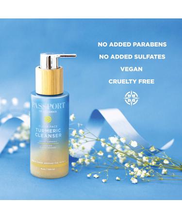 Clear Face Turmeric Cream Cleanser - Gentle Everyday Face Wash with Antioxidants & Moisturizing Ingredients | 4oz - Buy Online on GoSupps.com