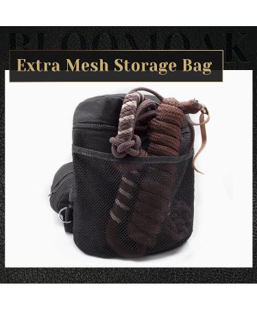 Bloomoak Insulated Saddle Bags - Trail Riding Gear Carrier for Western & English Saddles - Reinforced Stitching, Mesh Pocket (Black) - Buy Online on GoSupps.com