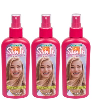 Sun In Hair Lightener Pump 4.7 Ounce Original Tropical Breeze (139ml) (3 Pack)