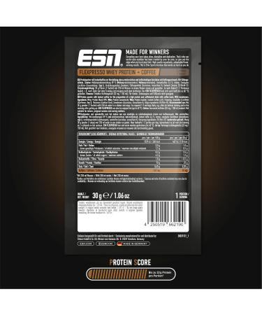 ESN FlexPresso Protein Coffee Bundle - 5x30g Samples with Real Coffee Up to 22g Protein Creamy Flavor - Made in Germany - Buy Online on GoSupps.com