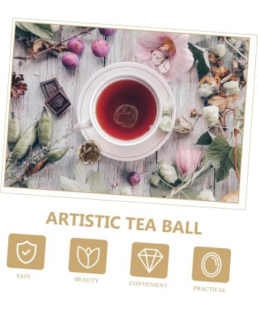 Warmhm 10pcs Chinese Flower Tea Green Tea with Flowers Wrapped Blooming Tea Flowering Tea Artistic Tea Organic Blooming Flower Tea Gold Tea Ball As Shown medium - Buy Online on GoSupps.com