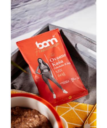 BAM Oatmeal Chocolate and Strawberry Protein Porridge Healthy Breakfast Snack 1 x 60g Bag - Buy Online on GoSupps.com