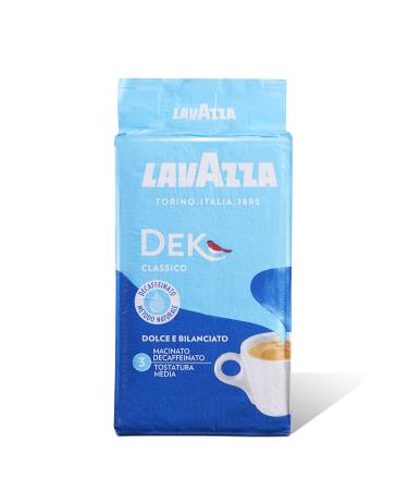 10x LAVAZZA DEK Decaffeinated Coffee 250g ground Italian espresso coffee - Buy Online on GoSupps.com
