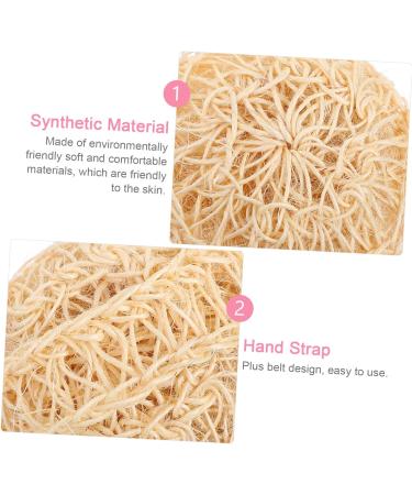 Healeved 2pcs Exfoliating Bath Balls - Flexible Loofah Sponges for Women | Shower Brushes & Facial Accessories - 11x10.5x3CM Khaki - Buy Online on GoSupps.com