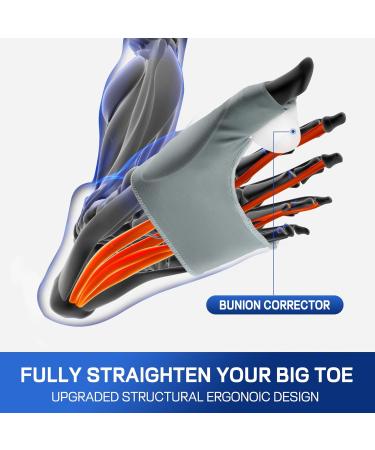 Premium Bunion Corrector & Big Toe Separator | Hallux Valgus Support Socks for Men (XL: 9.5-13) - International Shipping Available - Buy Online on GoSupps.com