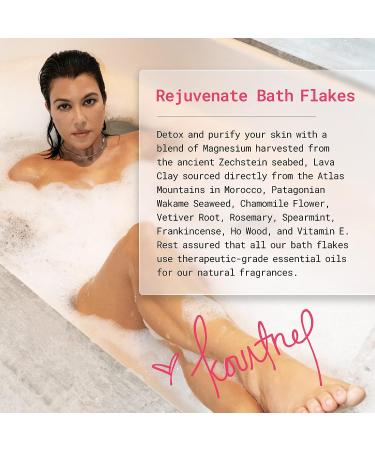 Kourtney x Barker Wellness Rejuvenate Magnesium Bath Flakes - Natural Muscle Relief and Skin Hydration (17.6 oz) - Buy Online on GoSupps.com