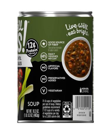 Well Yes! Campbell's Hearty Lentil with Vegetables Soup 195.6 Oz - Pack of 12 - Buy Online on GoSupps.com