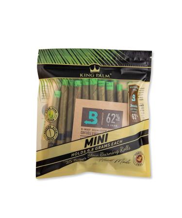 King Palm Mini Size Natural Pre Wrap Palm Leafs (1 Pack of 25, 25 Rolls Total) - Pre Rolled Cones - All Natural Cones - Corn Husk Filter - Preroll Cones - Prerolled Cones with Filter - Organic Cones 25 Count (Pack of 1)