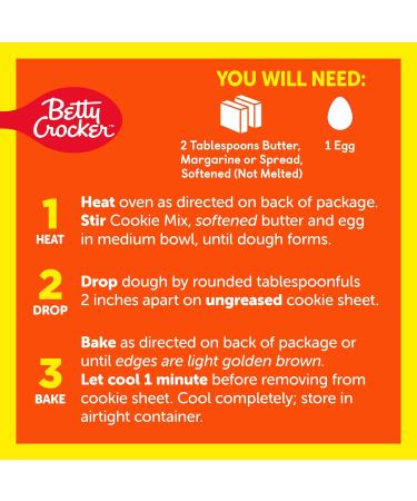 Betty Crocker REESE'S Mini PIECES Cookie Mix Peanut Butter Cookie Mix with REESE S PIECES Minis and Mini Chocolate Chips 337g (Pack of 2) - Buy Online on GoSupps.com