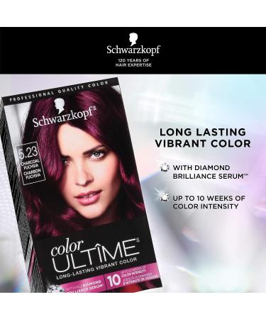 Schwarzkopf Color Ultime 5.23 Charcoal Fuchsia Hair Color Cream | Vibrant and Long-Lasting Dye - Buy Online on GoSupps.com