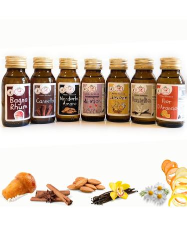 20tipici Natural Flavors Food Colors Set - 7 Natural Dessert Cake & Cookie Flavors | 60ml Bottles - Perfect for Baking & Decorating - Buy Online on GoSupps.com